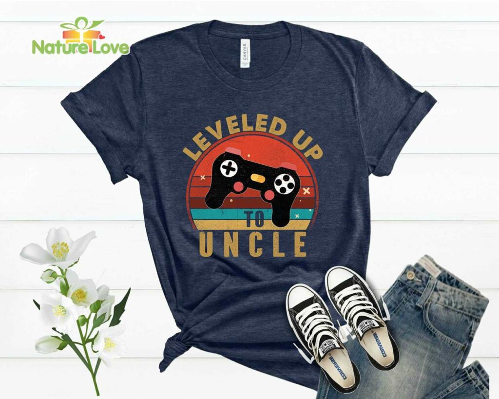 Leveled Up To Uncle Shirt, Fathers Day Gift For New Uncle - Unique ...