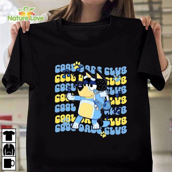 Bluey Cool Dads Club T-Shirt, Bluey Dad Cool Dads Club Fathers Day Bluey Gift
