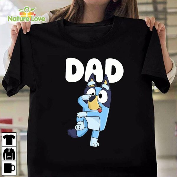 Bluey Dad Bluey and Bandit T-Shirt, Bluey Rad Dad T-Shirt, Bluey Family Gift