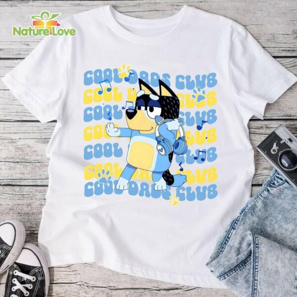 Bluey Cool Dads Club T-Shirt, Bluey Dad Cool Dads Club Fathers Day Bluey Gift
