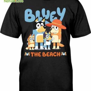 Bluey Family The Beach T-Shirt, Heeler Family Tshirt, Heeler Family Summer Tshirt