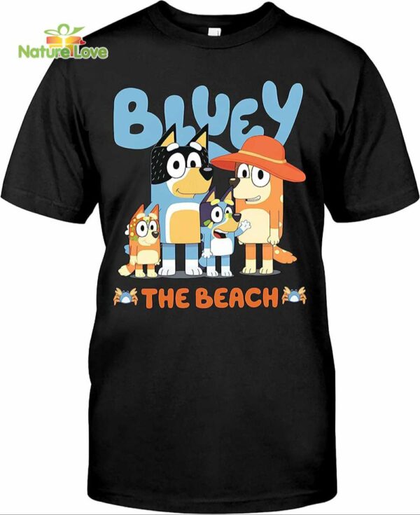 Bluey Family The Beach T-Shirt, Heeler Family Tshirt, Heeler Family Summer Tshirt