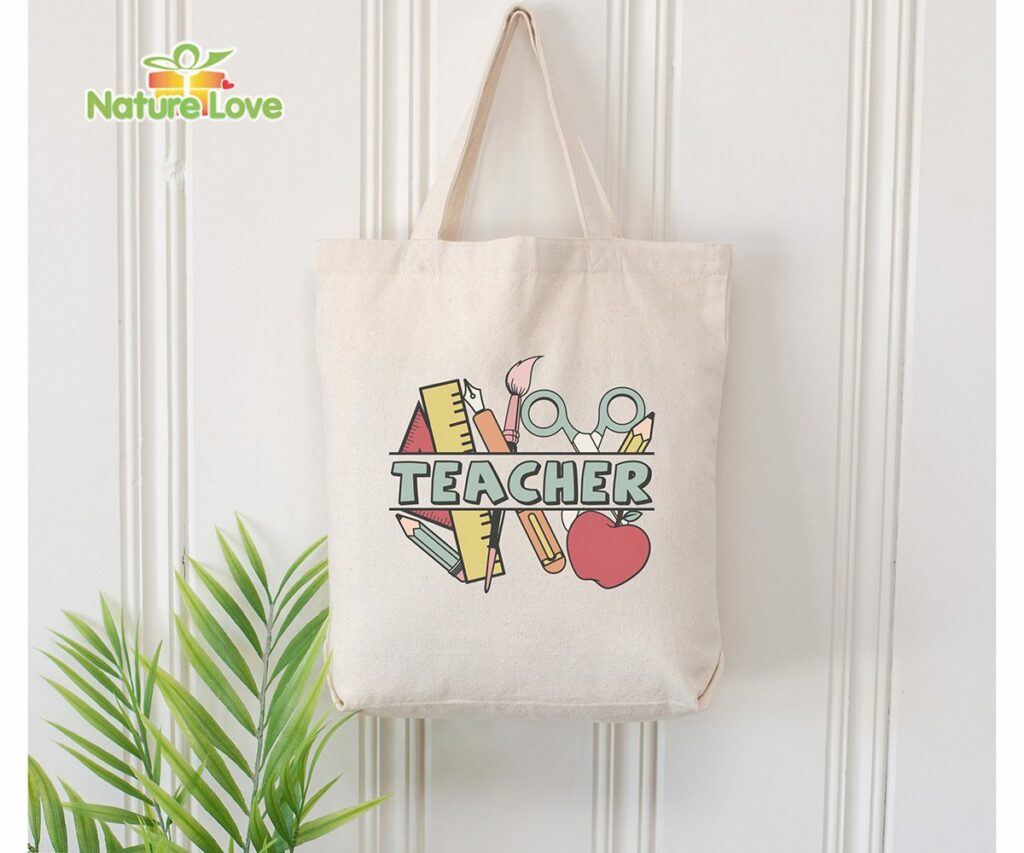 Cute Teacher Tote Bag Back To School Gift For All Teachers - Unique ...