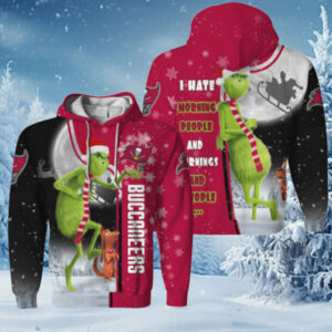 NFL Tampa Bay Buccaneers Grinch Christmas Hoodie 3D Shirt
