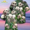 Skull Couple Kiss Hawaiian Shirt
