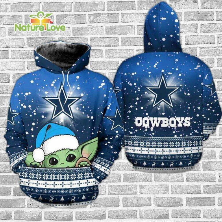 Dallas Cowboys Baby Yoda Christmas NFL Hoodie Gifts for Fans The best