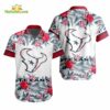 NFL Houston Texans Tropical Floral Hibiscus Hawaiian Shirt
