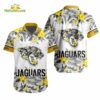 NFL Jacksonville Jaguars Tropical Floral Hibiscus Hawaiian Shirt