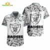 NFL Las Vegas Raiders Tropical Floral Hibiscus Hawaiian Shirt