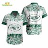 NFL New York Jets Tropical Floral Hibiscus Hawaiian Shirt