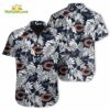 Tropical Leafs Chicago Bears NFL Button Up Hawaiian Shirt