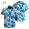 Tropical Leafs Detroit Lions NFL Button Up Hawaiian Shirt