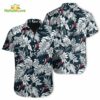 Tropical Leafs Houston Texans NFL Button Up Hawaiian Shirt