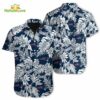 Tropical Leafs New England Patriots NFL Button Up Hawaiian Shirt
