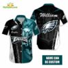 Custom Name Philadelphia Eagles NFL Hawaiian Shirt