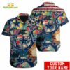 Custom Name Dallas Cowboys American Flag Vintage Hawaiian Shirt