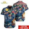 Custom Name Indianapolis Colts American Flag Vintage Hawaiian Shirt