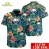 Tropical Floral Buffalo Sabres Custom Name Hawaiian Shirt