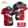 Custom Name Detroit Red Wings Tiki Man NHL Hawaiian Shirt