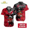 Custom Name New Jersey Devils Tiki Man NHL Hawaiian Shirt