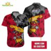 Personalized Washington Capitals Tiki Man Hibiscus Hawaiian Shirt