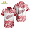 NHL Detroit Red Wings Tropical Floral Hibiscus Hawaiian Shirt