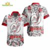 NHL New Jersey Devils Tropical Floral Hibiscus Hawaiian Shirt