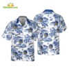 NBA Golden State Warriors Floral Island Button Up Hawaiian Shirt