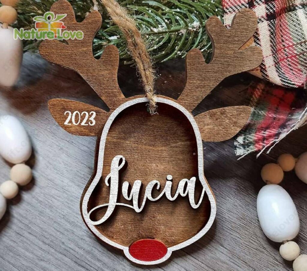 Personalized Rudolph The Red Nosed Reindeer Family Christmas Ornament ...