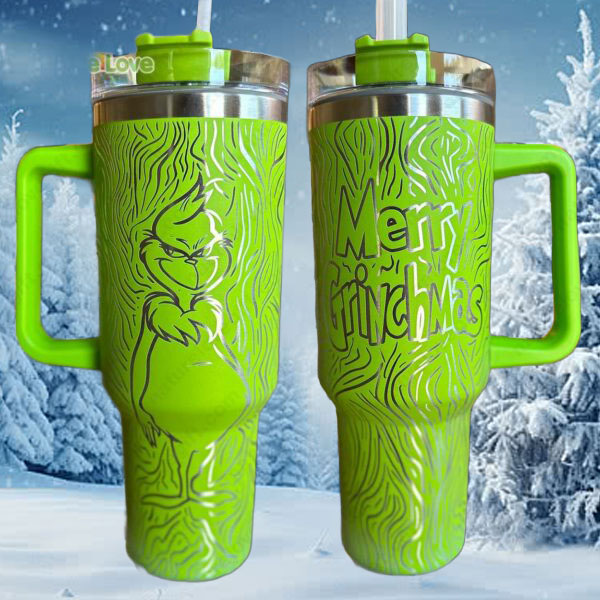Grinch 40oz Engrave Stanley Tumbler Merry Grinchmas Quencher Grinch 40oz Engrave Stanley Tumbler Merry Grinchmas Quencher
