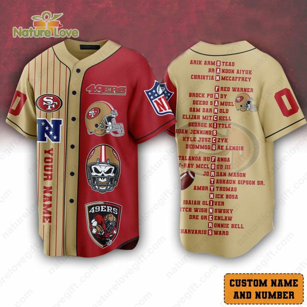 San Francisco 49ers Personalized Jersey Football Fanatic Gifts - Unique ...