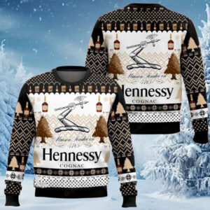 Hennessy Cognac Ugly Christmas Sweater Gift for Hennessy Cognac Lovers