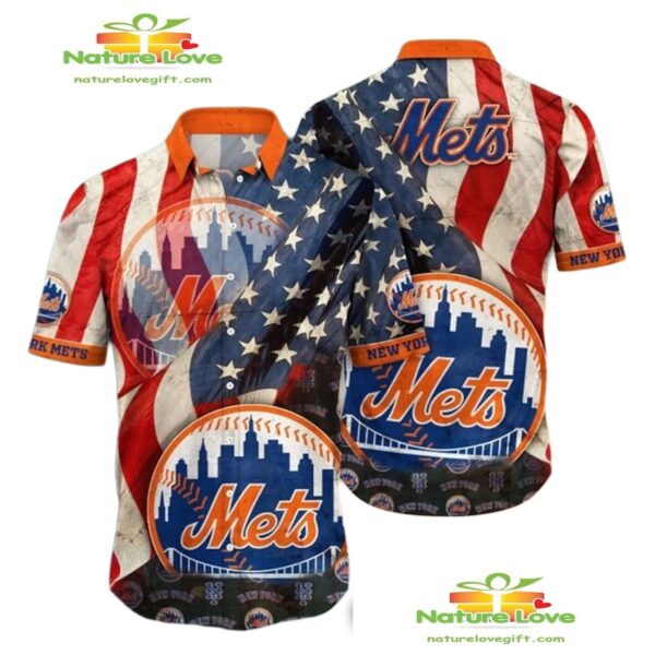 New York Mets Aloha Shirt for Summer Independence Day Fans DT-5VQJAEYO