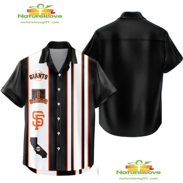 San Francisco Giants Hawaiian Shirt Classic Color Contrast Aloha Shirt