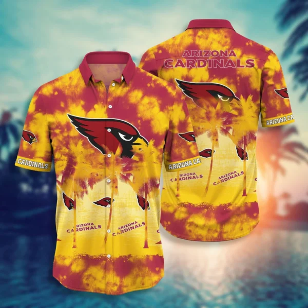 Arizona Cardinals Hawaiian Shirt Golden Sunset Design 762293
