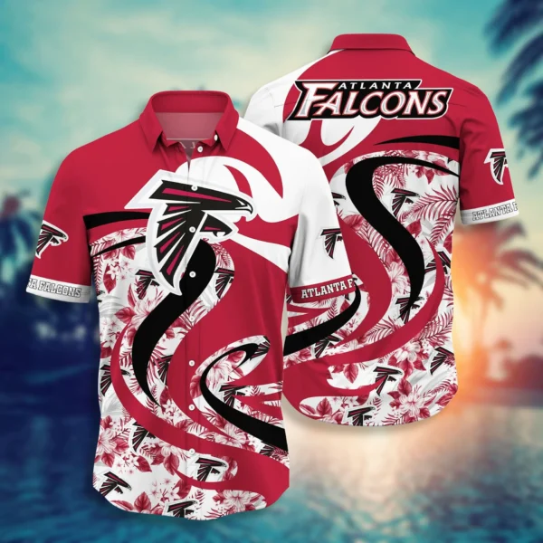 Atlanta Falcons Hawaiian Shirt Swirl Tropics Design 669900