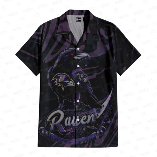 Baltimore Ravens Hawaiian Shirt Avian Elegance Design by