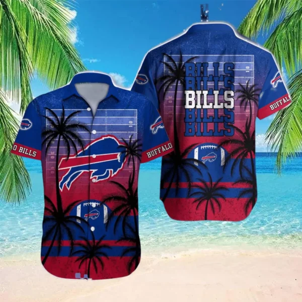 Buffalo Bills Hawaiian Shirt Tropical Field Design 510097