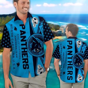 Carolina Panthers Hawaiian Shirt Coastal Pride Design by