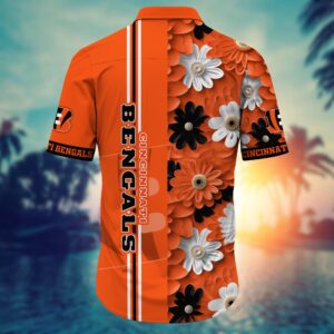 Cincinnati Bengals Bold Blossom Hawaiian Shirt Teecharis 3