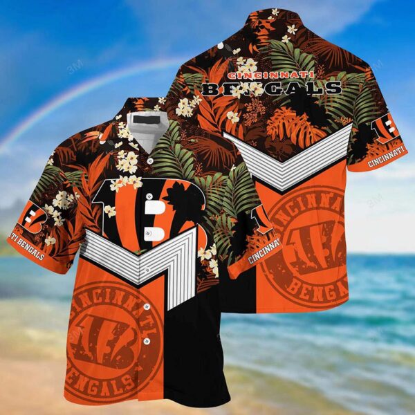 Cincinnati Bengals Hawaiian Shirt Jungle Glory Design by
