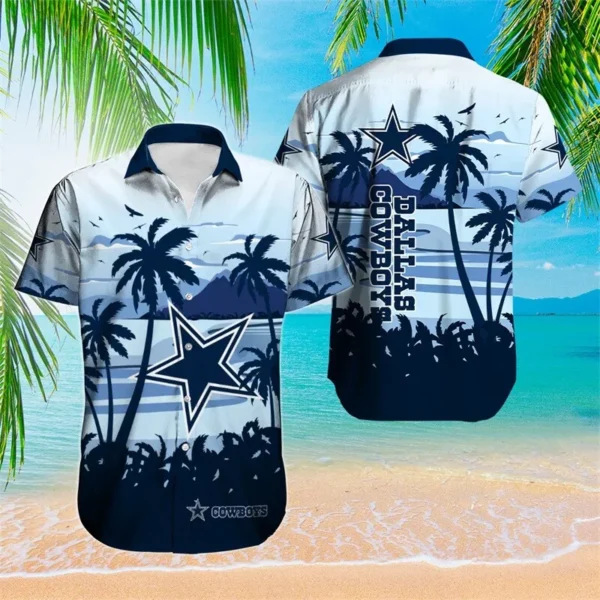Dallas Cowboys Hawaiian Shirt Horizon Palms Design 835831