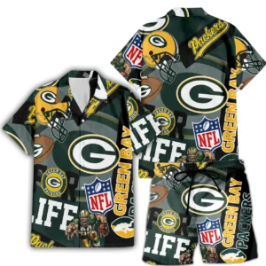 Green Bay Packers For Life Hawaiian Shirt Teecharis 3