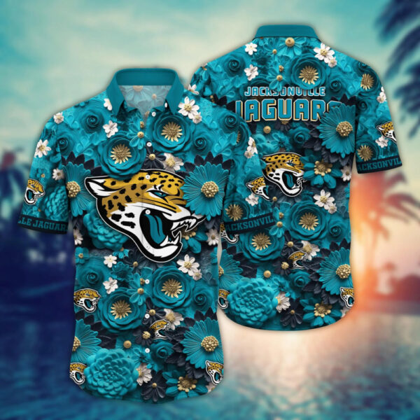 Jacksonville Jaguars Floral Hawaiian Shirt 641701