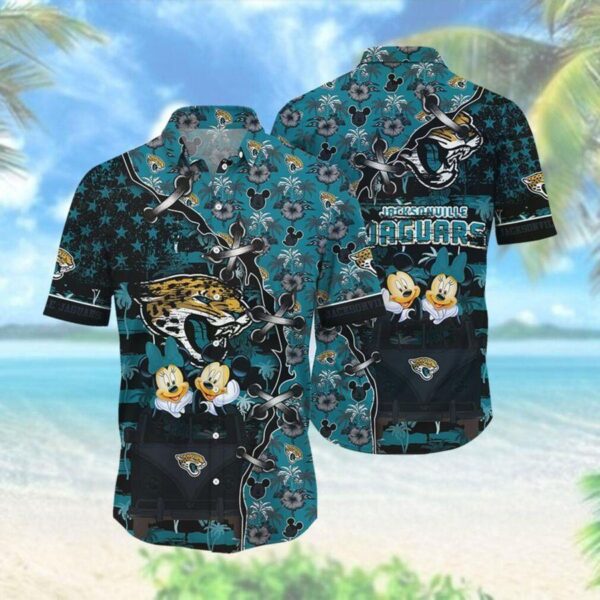 Jacksonville Jaguars Hawaiian Shirt Mickey & Friends Design 304666