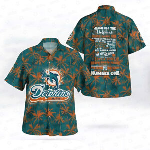 Miami Dolphins Hawaiian Shirt Champion Spirit Palm Design 719383