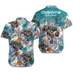 Miami Dolphins Hawaiian Shirt Gridiron Jungle Design 258041