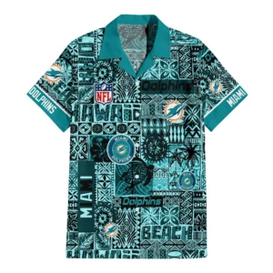 Miami Dolphins Hawaiian Shirt Tribal Breeze Design 660995