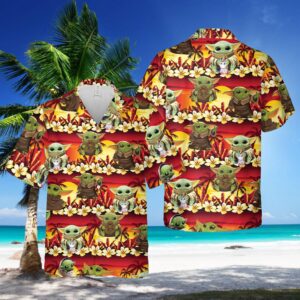 Baby yoda hawaiian shirt Gift For Your Girlfriend Boyfriend Gift For Love Gift For Friend Best Valentine Present Holiday Gift One Buddy Store 2