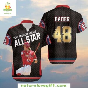 Harrison Bader Cardinals All-Star Hawaiian Shirt MLB Baseball Apparel